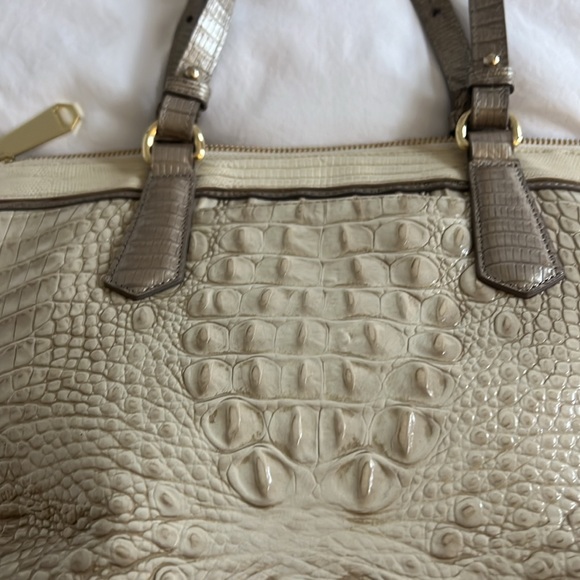 Brahmin Misha Satchel Handbag-Golden Crocodile - Picture 5 of 11